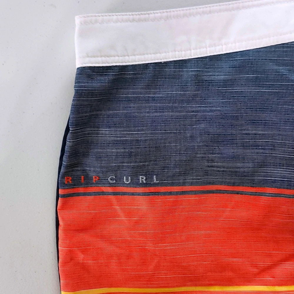 NEW Rip Curl State Park 3.0 Board Shorts Size 38 Striped Tillys Swim Surf
